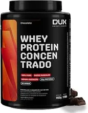 DUX HUMAN HEALTH Whey Protein Concentrado 900g Chocolate – 23g de Proteína e 5g de BCAAs por Porção